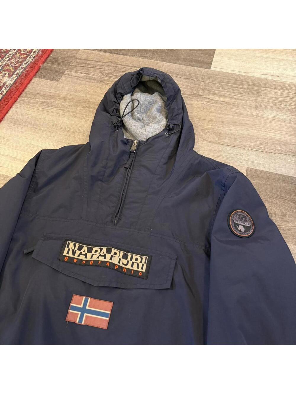 vintage napapijri anorak jacket 2018 M regular fit - Picture 4 of 8